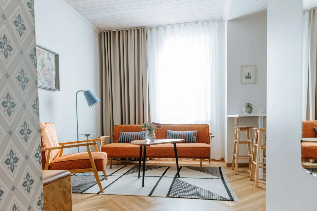 OHH tuba Eesti majutus Haapsalus uksest sisse astudes vaade