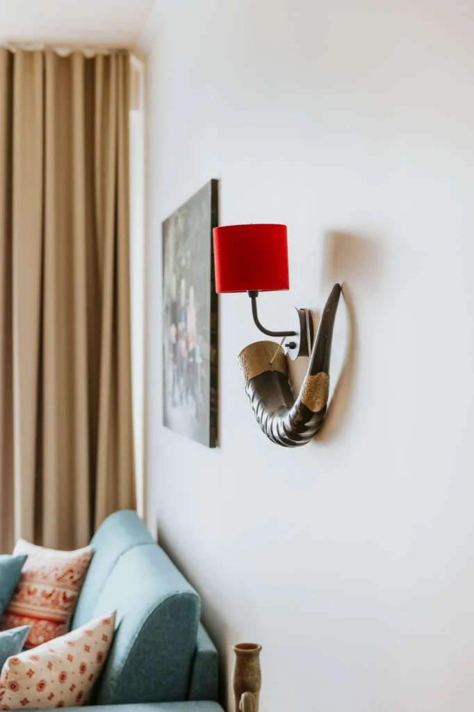 OHH tuba Gruusia majutus Haapsalus elutuba detail seinal